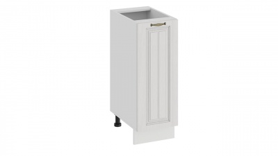 Шкаф напольный с одной дверью 300 «Лина» (Белый/Белый)