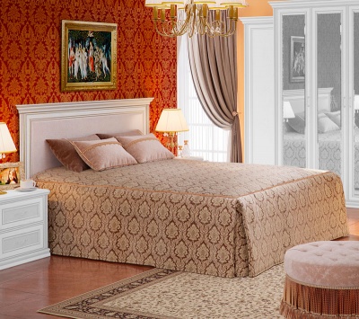 кровать 140х200 с мягким изголовьем (модель 1) «Венето»