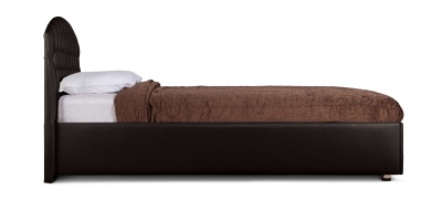 Кровать «Пальмира» (Амели) с ПМ на 1400 коричневая