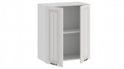 Шкаф навесной c двумя дверями 600 «Лина» (Белый/Белый)