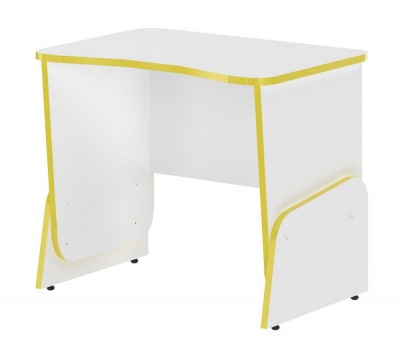 Детский компьютерный стол SKILLL STG 7050 Белый/Желтый бриллиант