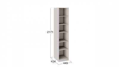 Шкаф для белья с 1 глухой дверью левый «Сабрина» СМ-307.07.210L