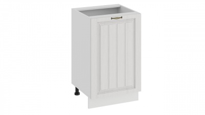 Шкаф напольный с одной дверью 500 «Лина» (Белый/Белый)