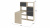 Стол письменный тип 7 Дуб Сонома/Графит Серый