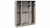 Шкаф комбинированный с 4 зеркальными дверями «Эмбер»