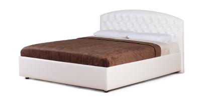 Кровать «Пальмира» (Амели) на 1600 белая