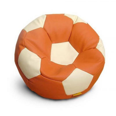 Кресло-мешок мяч «БМЭ8» оранжево-белый