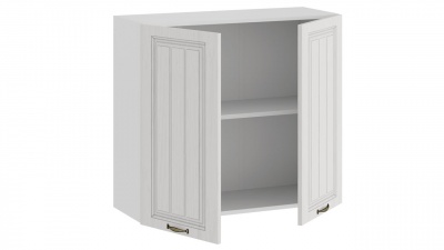 Шкаф навесной c двумя дверями 800 «Лина» (Белый/Белый)