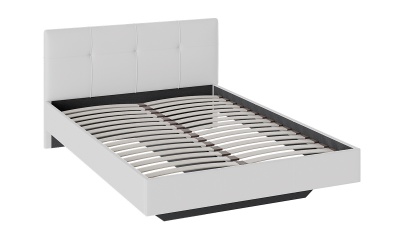 Кровать «Элис» c мягкой обивкой тип 1 (1400) (Белая)