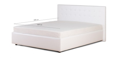 Кровать «Космопорт» («Алеро») на 1600 белая