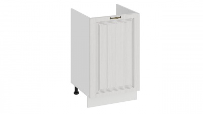 Шкаф напольный с одной дверями (под накладную мойку) 500 «Лина» (Белый/Белый)