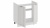 Шкаф напольный с двумя дверями (под накладную мойку) 800 «Лина» (Белый/Белый)