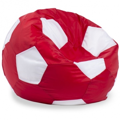 Кресло-мешок мяч «БМЭ8» красно-белый
