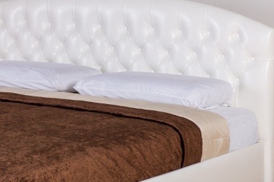 Кровать «Пальмира» (Амели) на 1600 белая